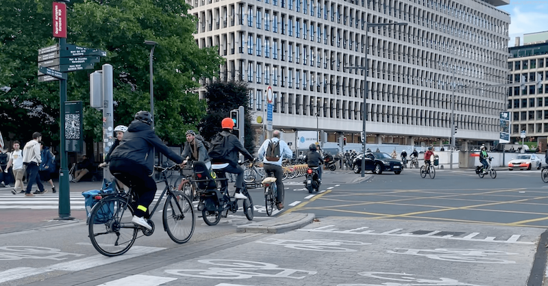 Velos roulant à Bruxelles