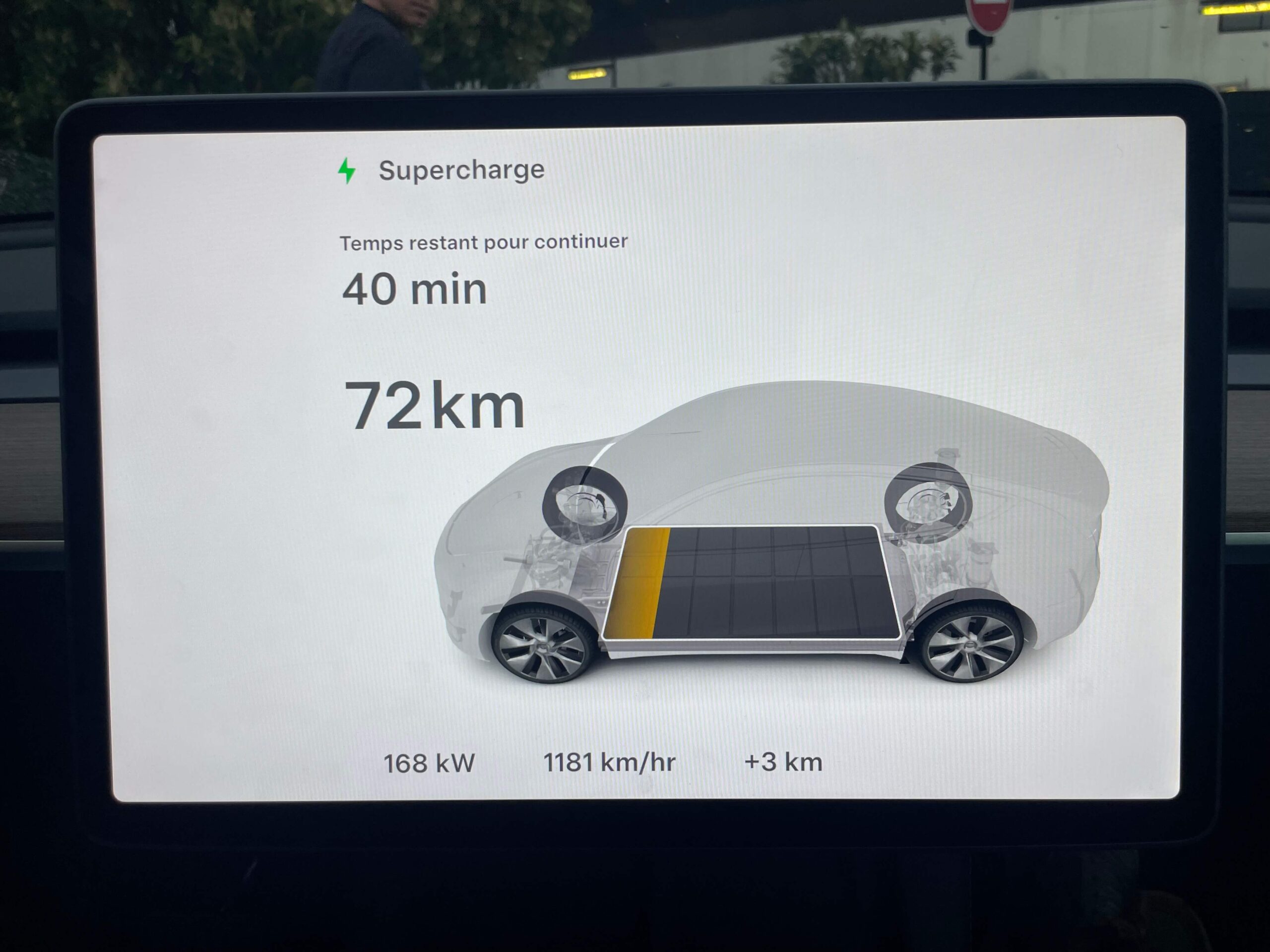 Véhicule électrique en recharge
